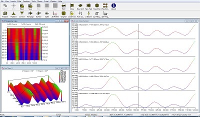 Screenshot from the Proscan Magnum Software showing buckle height on an aluminium sheet